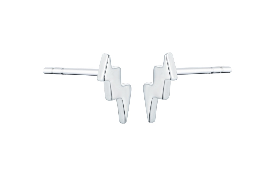 Silver 925 thunderbolt earring