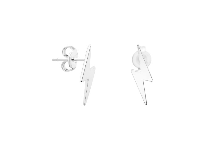 Silver 925 thunderbolt earring