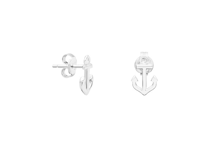 Silver 925 anchor earring