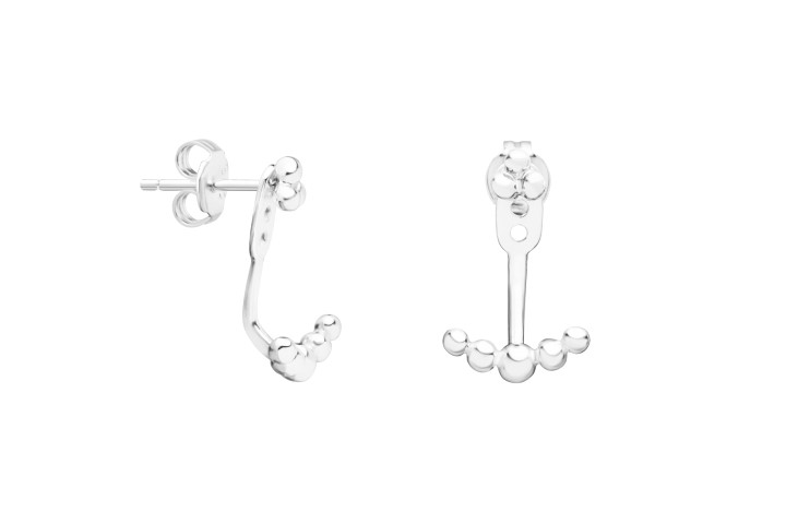 Pendiente plata 925 bolitas 