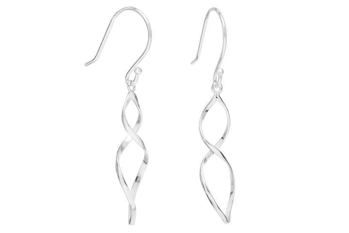 Pendiente plata 925 torsión