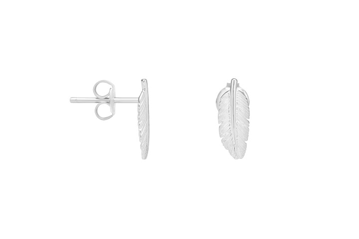 Pendiente plata 925 pluma presion 