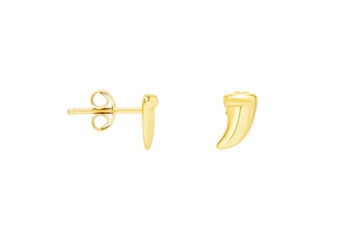 Silver 925 earring horn