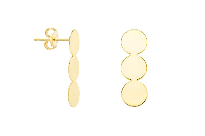 Pendiente plata 925 presión triple círculo