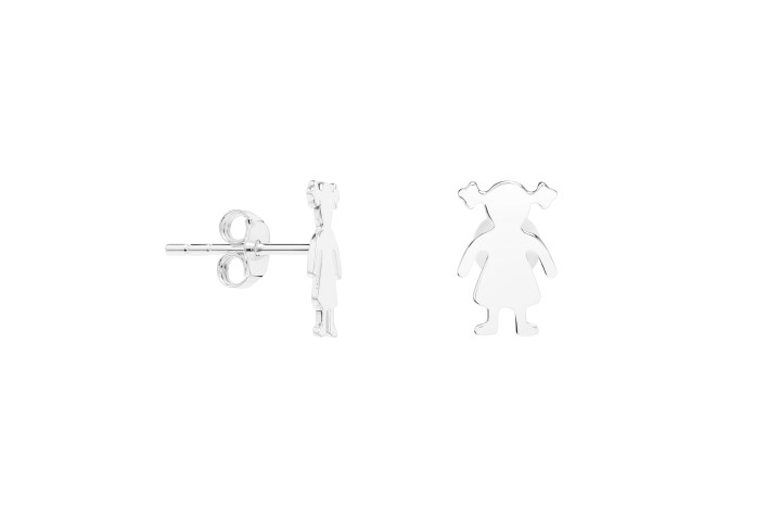 Silver 925 girl earring