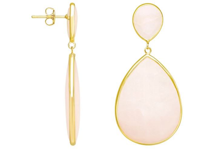 Pendiente plata 925 piedra semipreciosa 