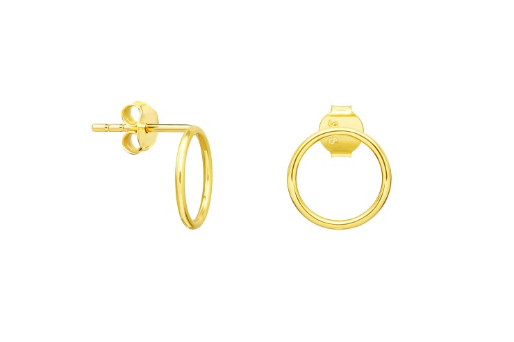 Pendiente plata 925  círculo 