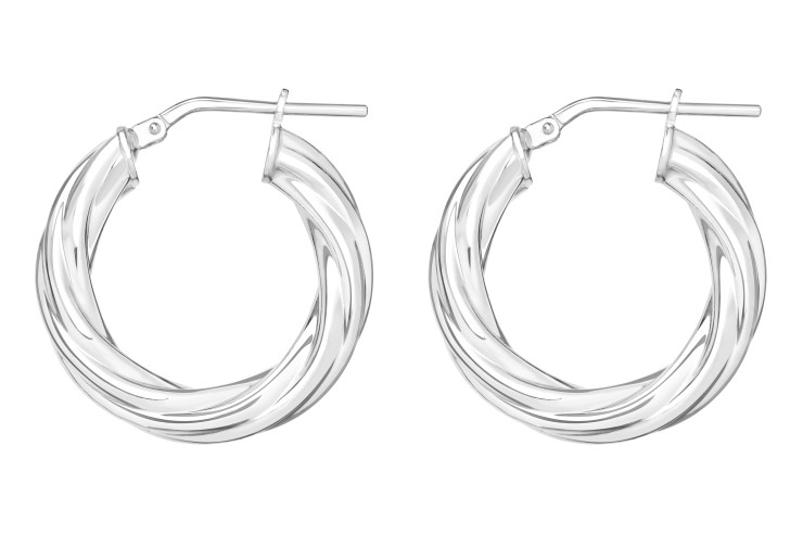 Silver 925 hoop earring