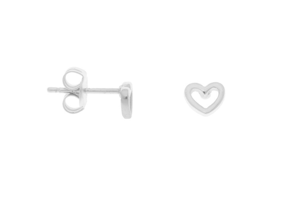 Silver 925 heart earring