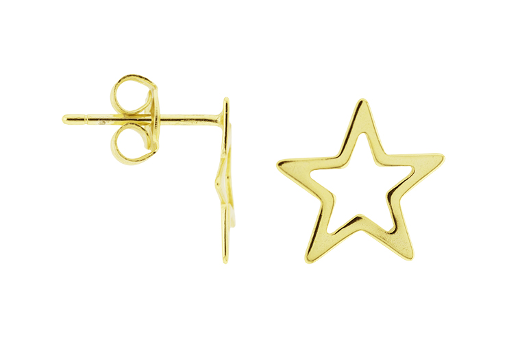 Silver 925 star earring