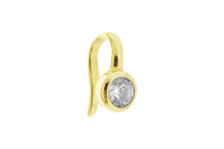 [110030002ZBL] Silver 925 nose earring (Gold plated)