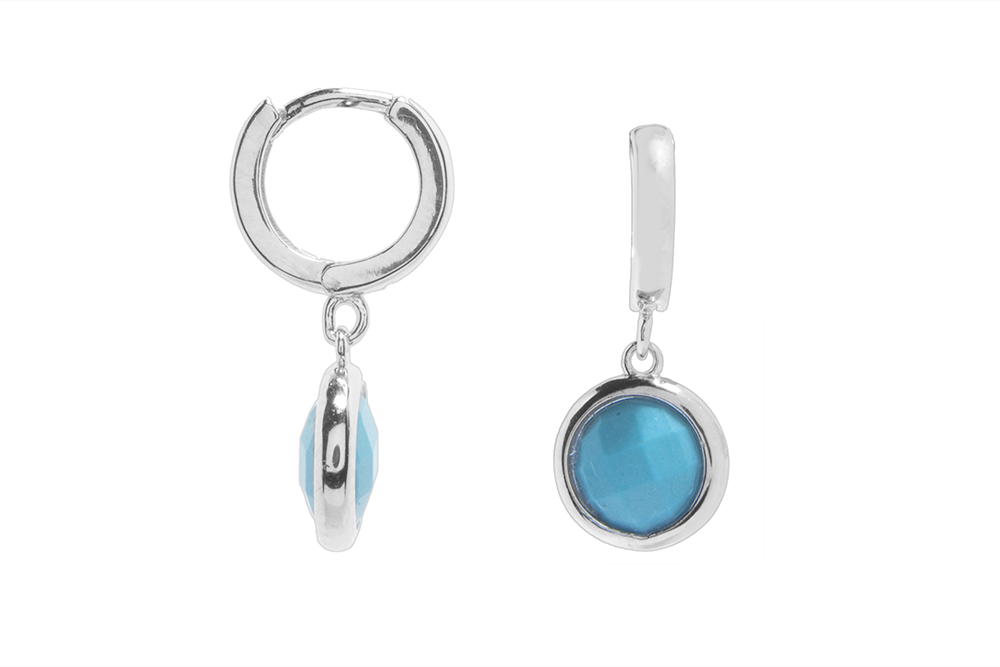 Silver 925 earring semi precious stone