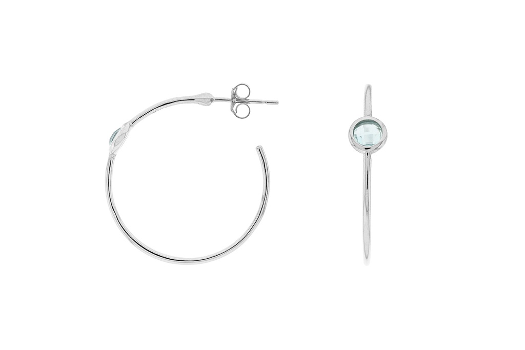 Silver 925 earring semi precious stone