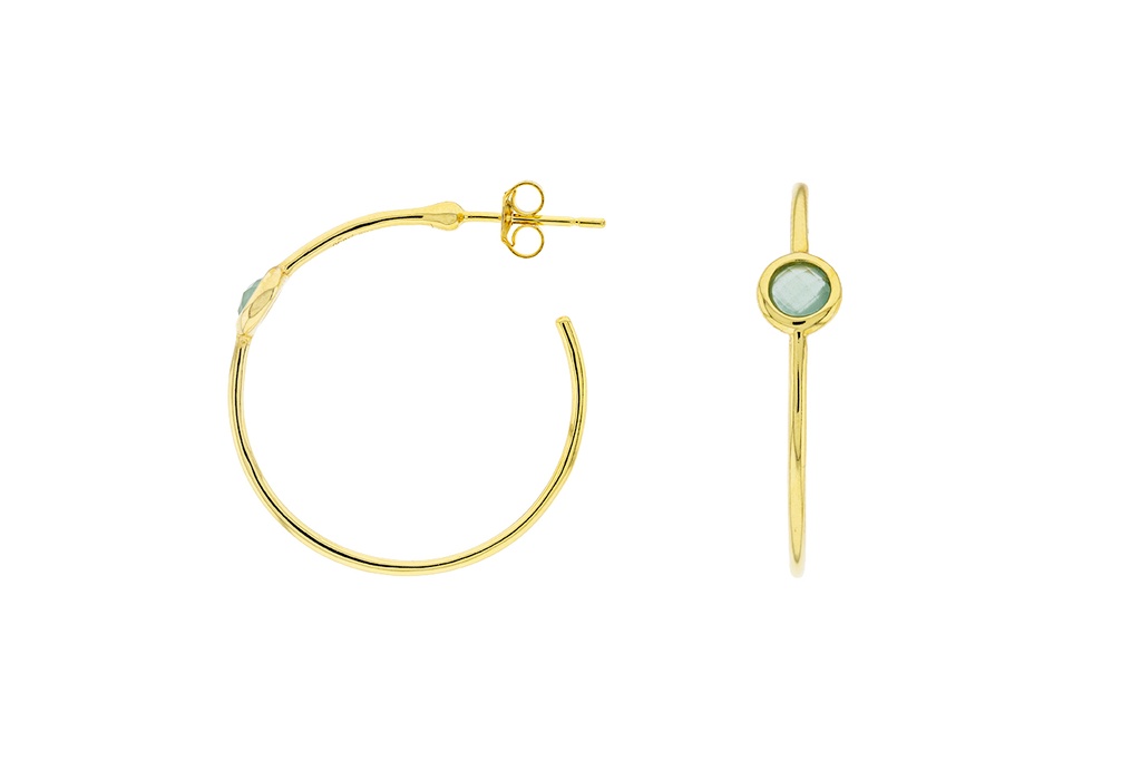 Pendiente plata 925 semipreciosas 