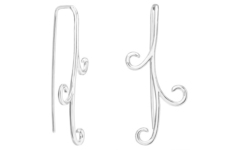 Pendiente plata 925 trepador 