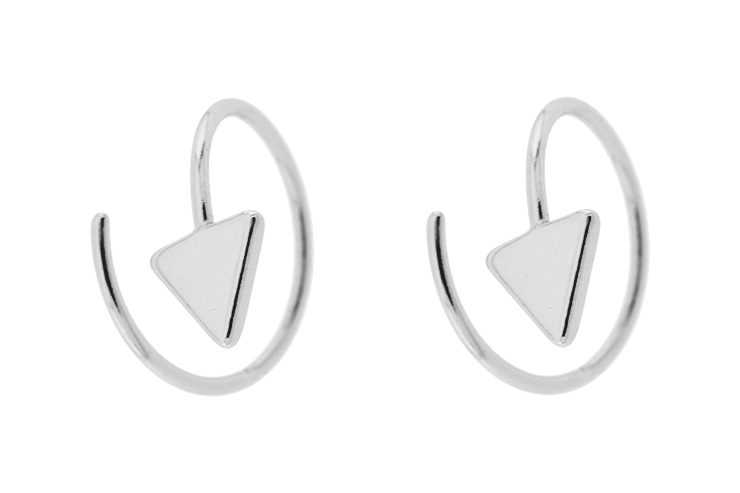 Pendiente plata 925 flecha 