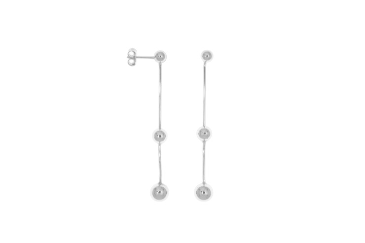 925 silver ball drop earrings