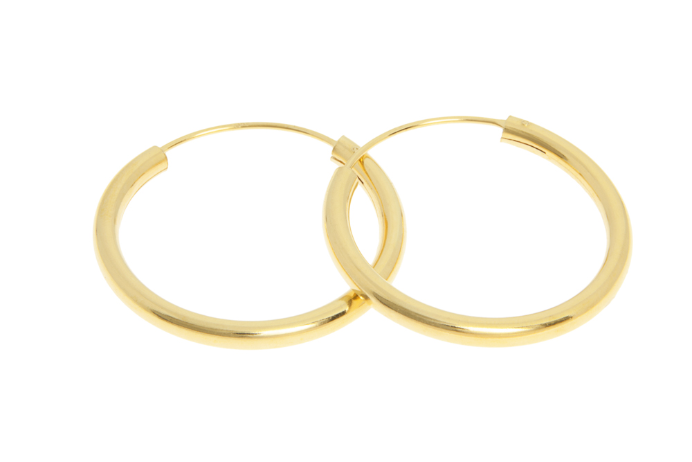 Pendiente aro redondo tubo 3mm