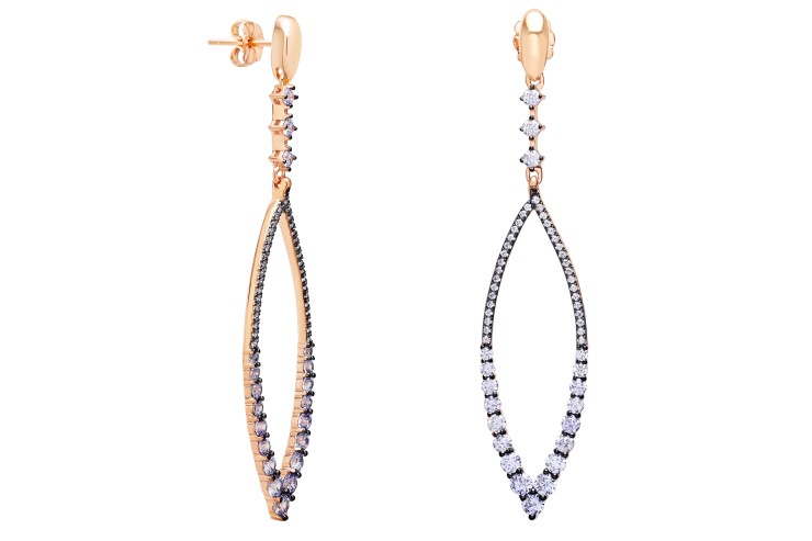 Pendiente plata 925 zirconita 