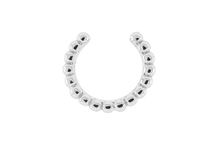 Pendiente plata 925 bolitas una linea 