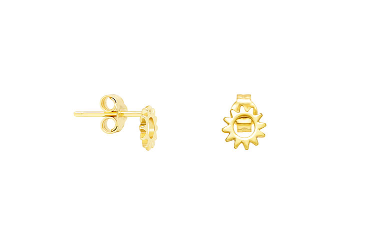 Silver 925 sun earring
