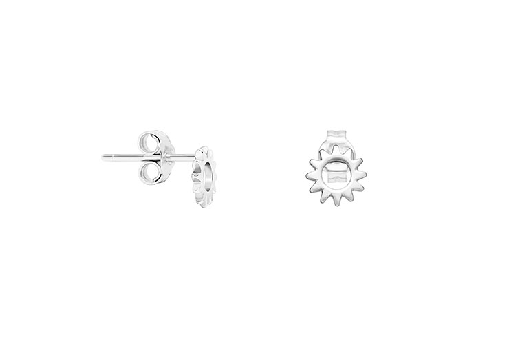 Silver 925 sun earring
