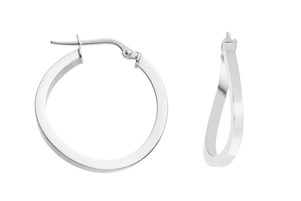 Silver 925 hoop earring
