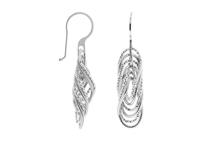 Silver 925 3d earring