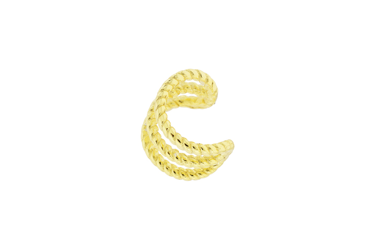 Pendiente plata 925 ear-cuff abierto 