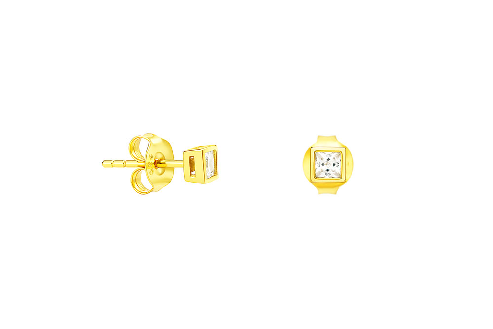 Pendiente plata 925  zirconita 
