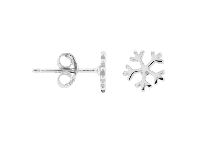 Silver 925 snow flake earring