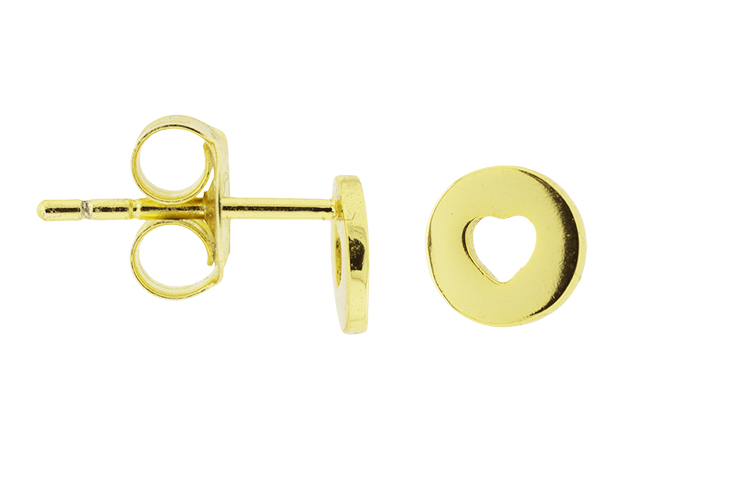 Silver 925 heart earring