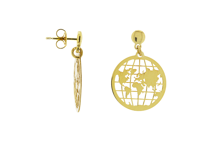Silver 925 world earring