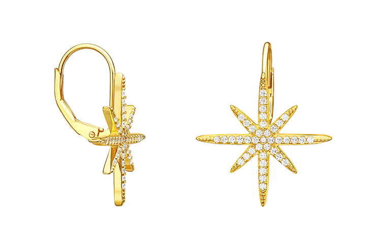 Silver 925 cz earring