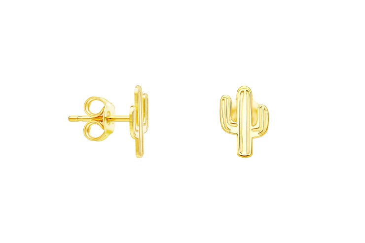 Silver 925 cactus earring