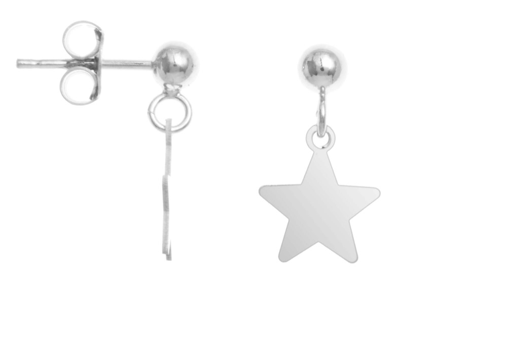 Silver 925 star earring