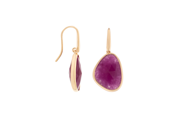 Silver 925 earring semi precious stone