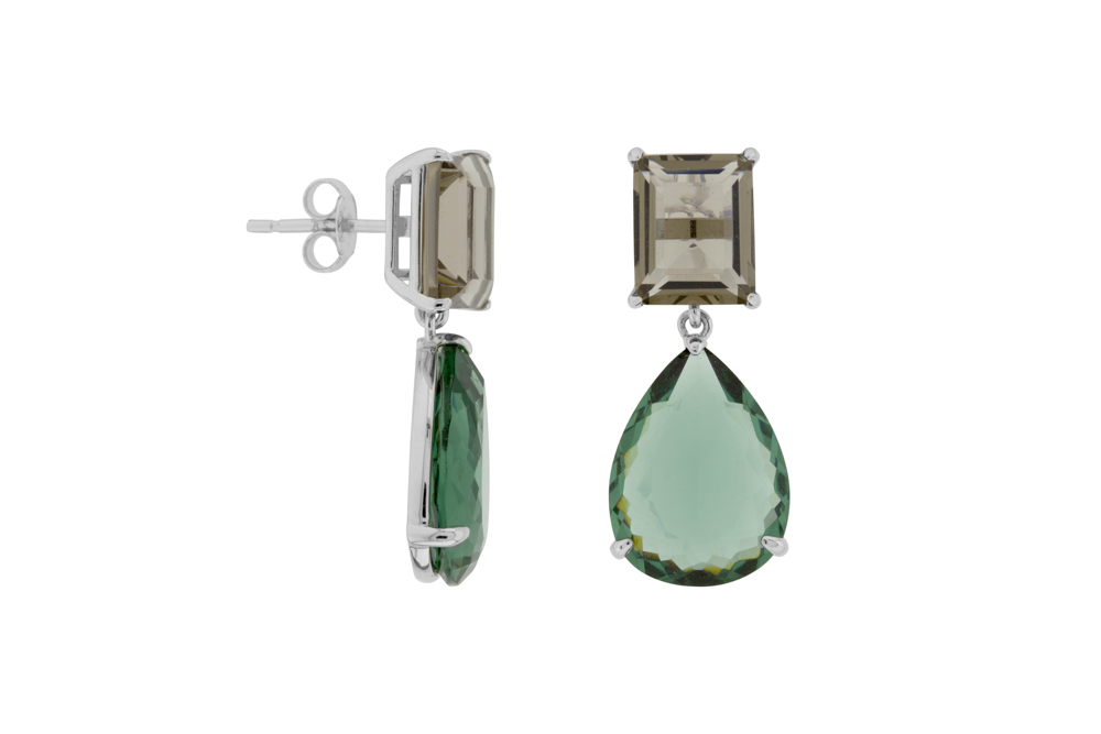 Silver 925 earring semi precious stone