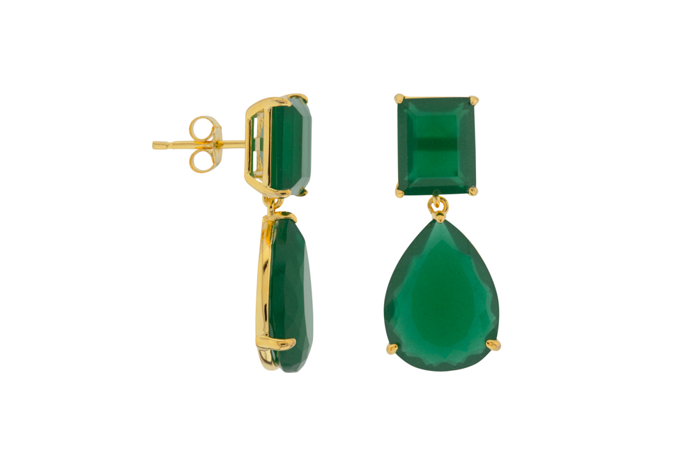 Silver 925 earring semi precious stone