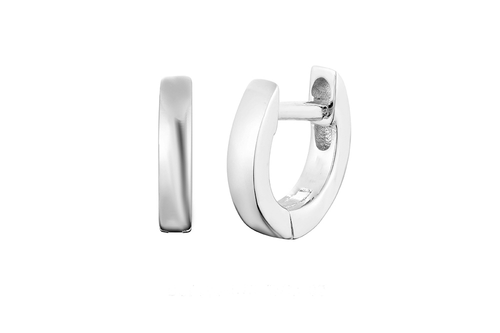 [1217409000PL] Silver 925 earring 9mm (9.00MM, Sterling silver)