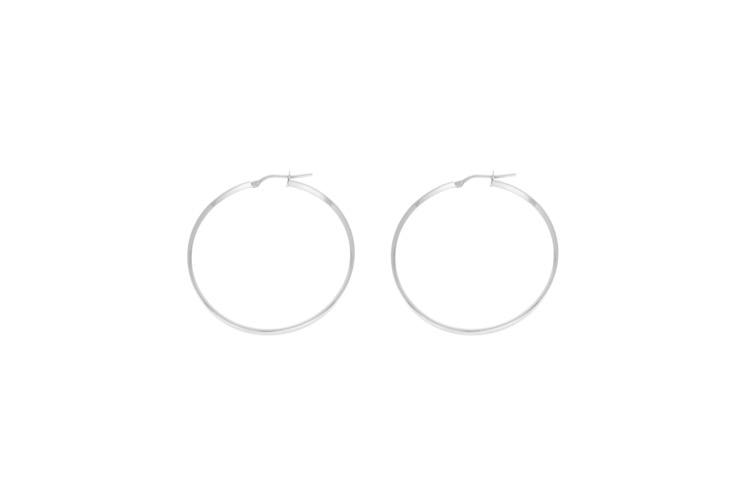Earring hoop silver 925