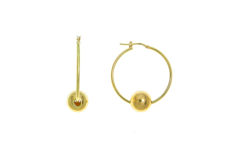 Earring hoop silver 925