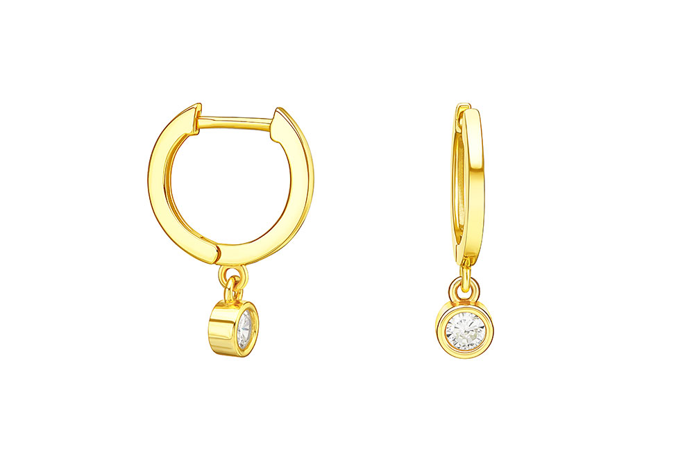 [123000002ZBL] Aro plata 925 con zirconita 10mm (Blanca, Oro)