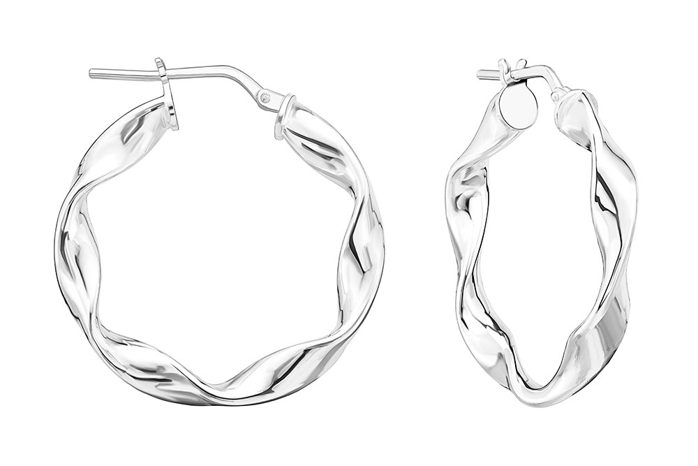 Silver 925 hoop earring