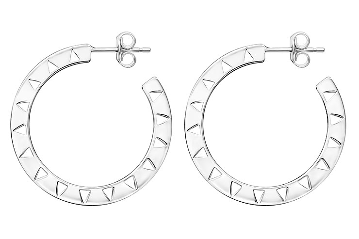 Silver 925 hoop earring