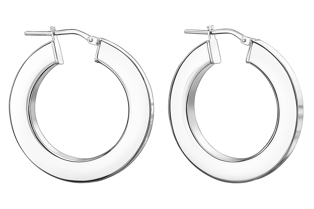 Silver 925 hoop earring