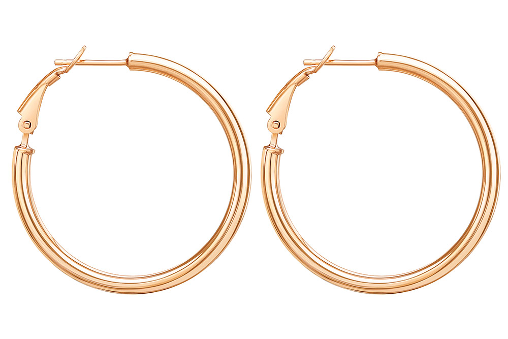Silver 925 hoop earring