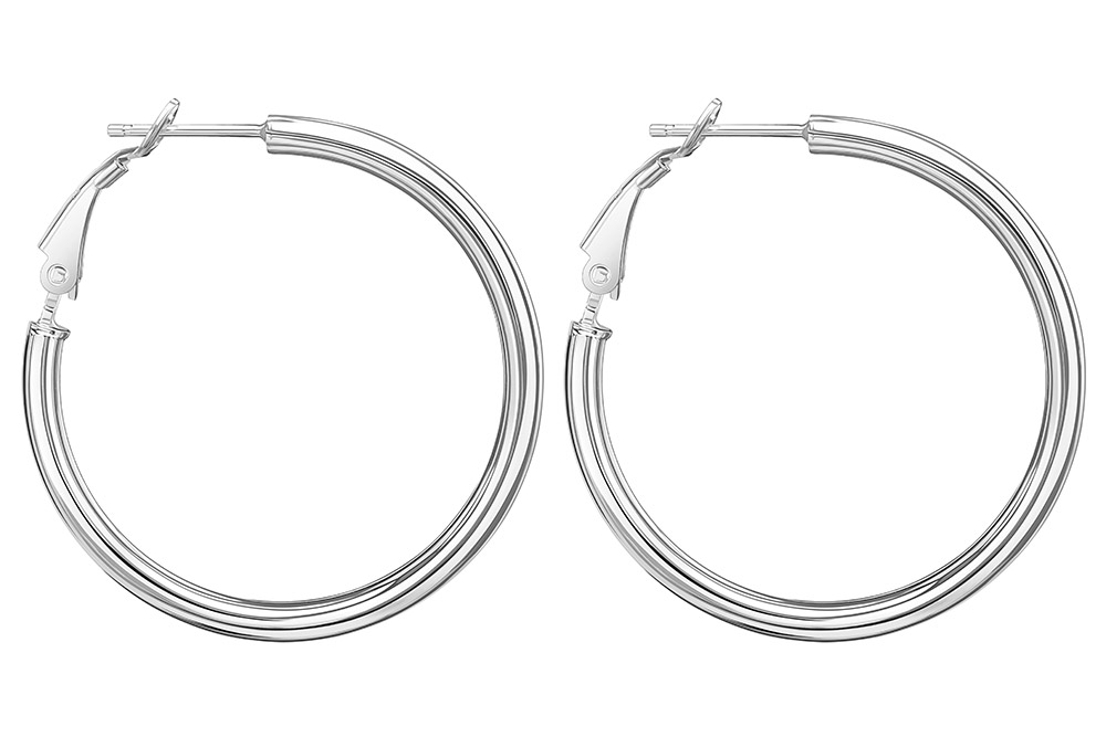 Silver 925 hoop earring