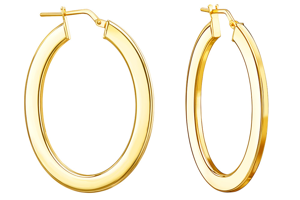 Silver 925 hoop earring