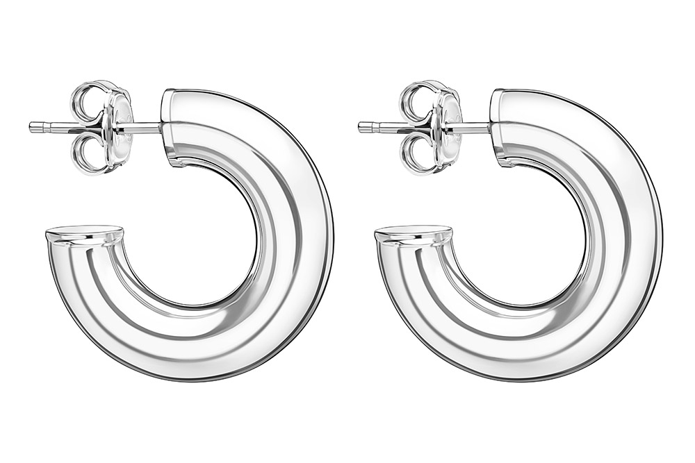 Silver 925 hoop earring